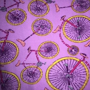 LulaRoe OS Bicycle print Legging
